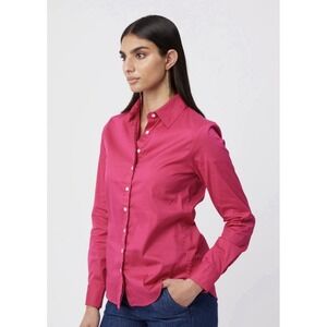 THE SHIRT Pink Button-Up Long Sleeve Top Women's XXS Retail $135